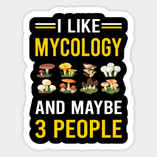 3 People Mycology Mycologist Mushroom Mushrooms Sticker